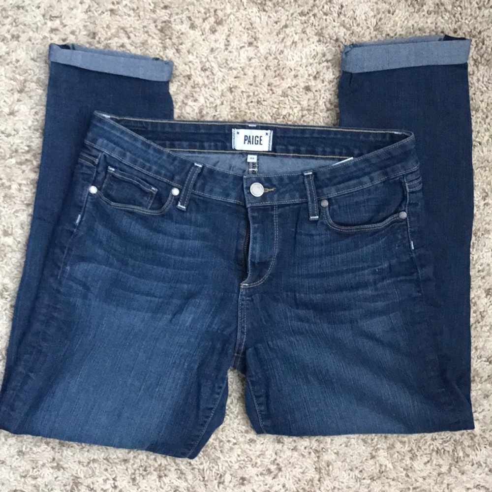 Paige jeans size 32. Kylie crop style.